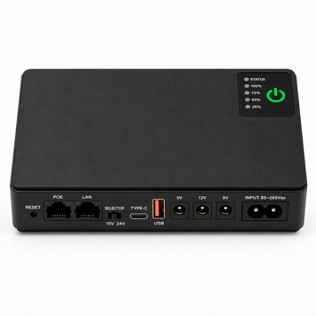Міні джерело безперебійного живлення (Mini UPS) для роутерів та камер 8800 mAh 18W (5V/9V/12V, PoE, USB, DC) MUPS-8800 фото