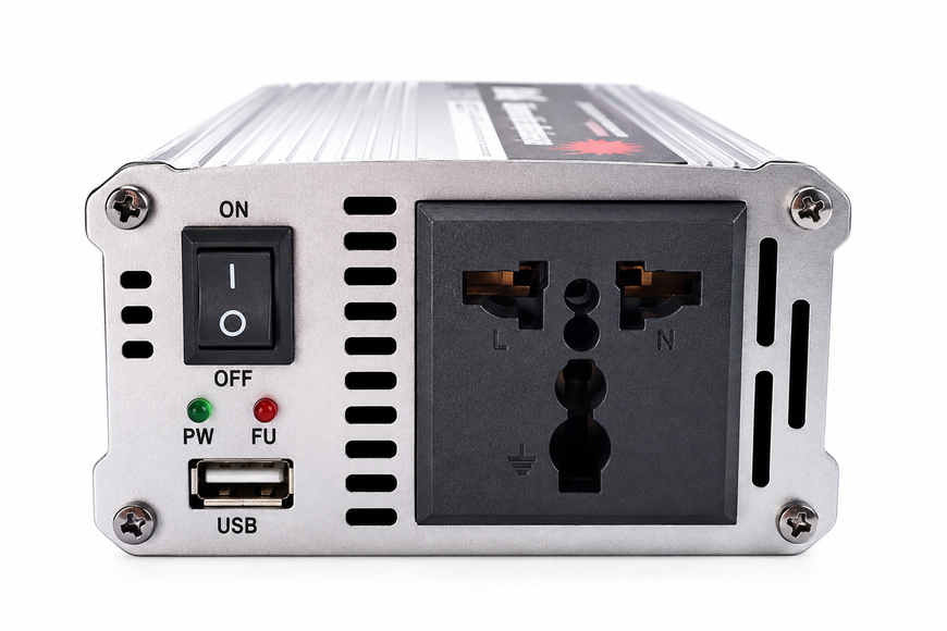 Автомобільний інвертор Solar Power 1000W (перетворювач напруги з 12V на 220V, USB, захист) SP-1000W фото