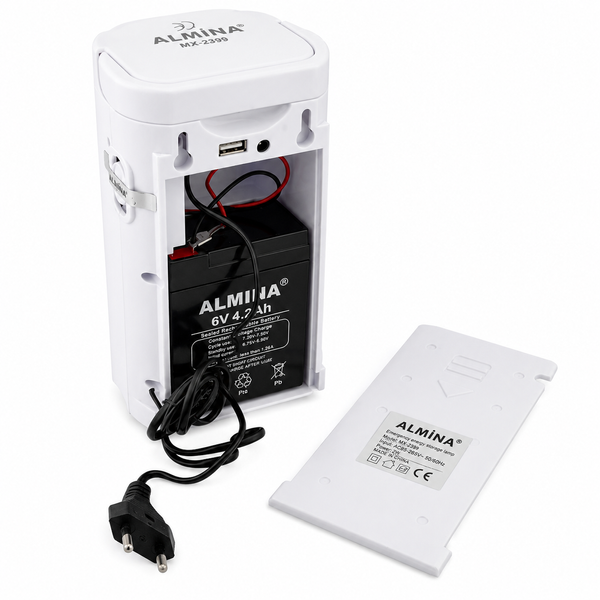 Аккумуляторный светодиодный фонарь 2-в-1 Almina LT24&nbsp;с функцией Power Bank (24 LED) AL-LT24 фото