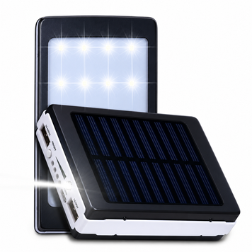 Портативний зарядний пристрій Power Bank Solar&nbsp;90000 mAh із сонячною батареєю та LED-панеллю PBS-90 фото