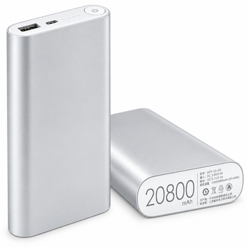 Зовнішній акумулятор Power Bank Mi 20800 mAh у металевому корпусі Mi-20800 фото